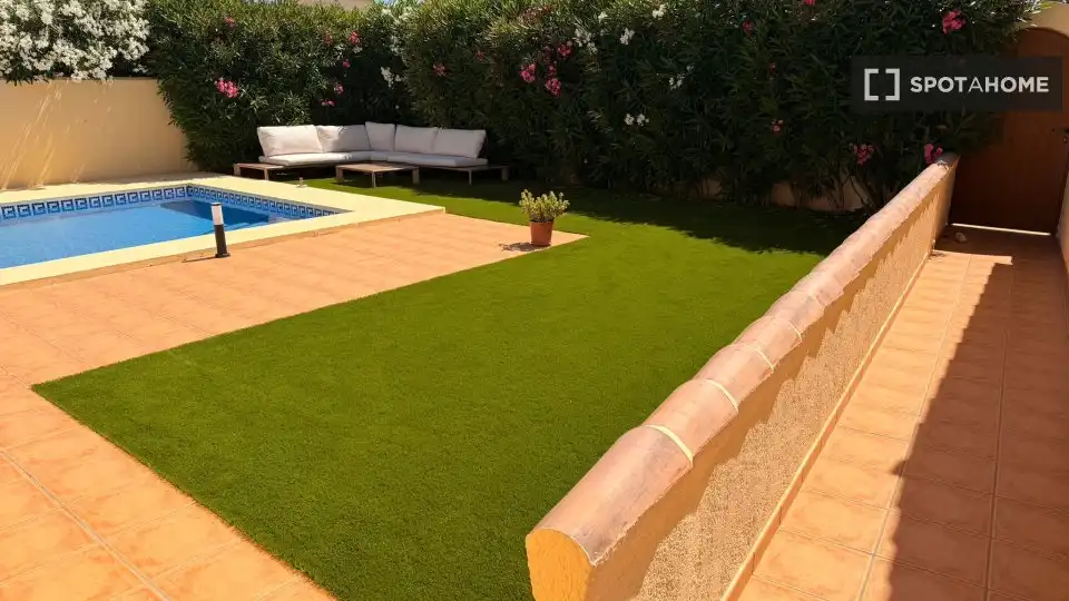 Terrassa de Apartament per a compartir en Benitachell / El Poble Nou de Benitatxell amb Aire condicionat, Terrassa i Moblat