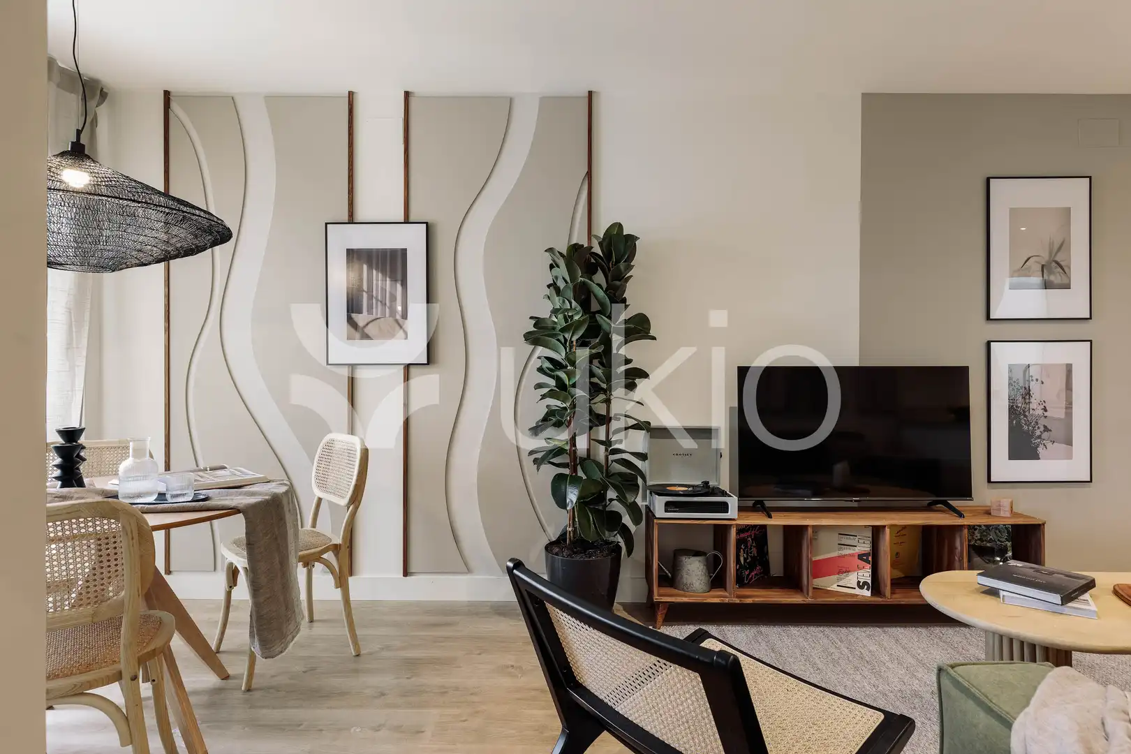 Wohnzimmer von Wohnungen zur Miete in Barcelona mit Klimaanlage, Heizung und Möbliert