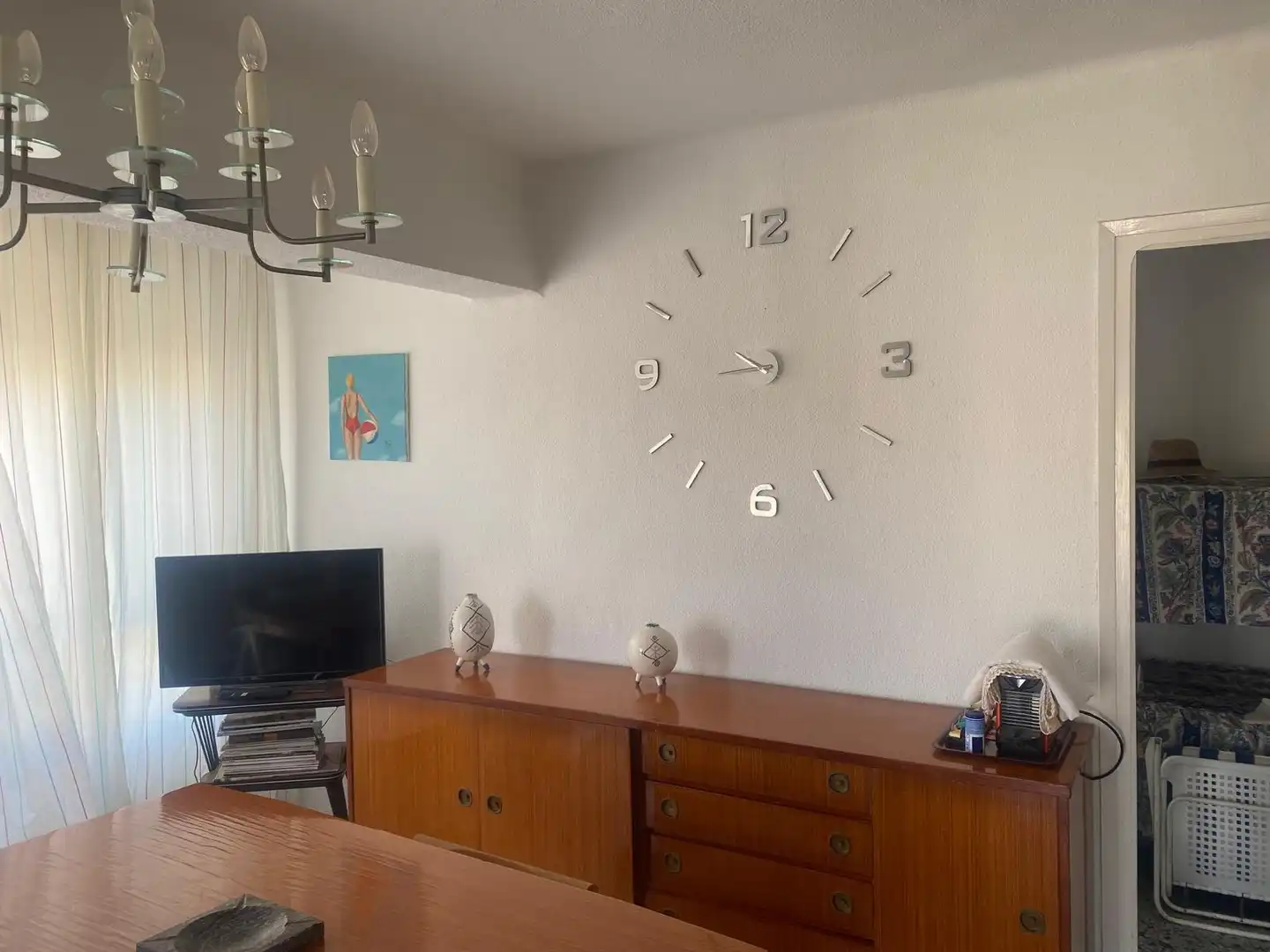 Sala de estar de Apartamento de alquiler en Torrevieja con Amueblado, Microondas y Balcón