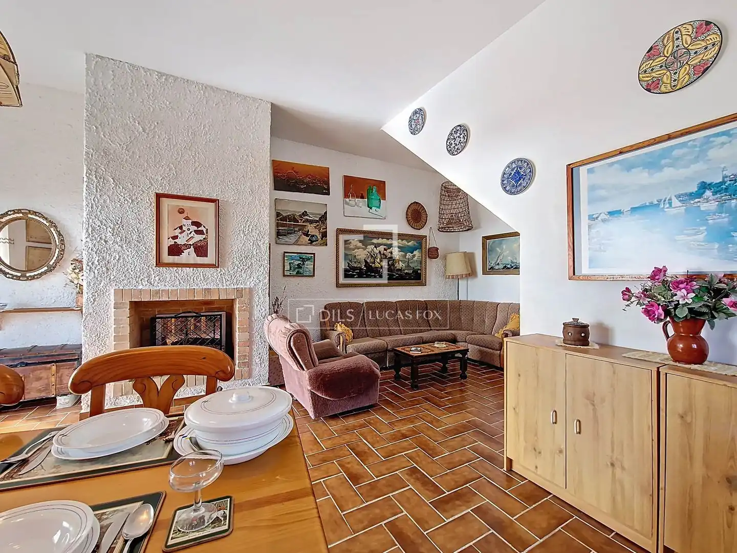 Sala d'estar de Casa o xalet en venda en Calafell amb Jardí privat, Terrassa i Traster