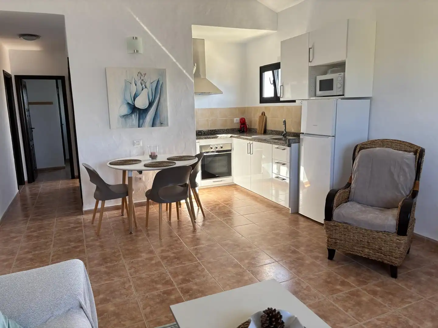 Cocina de Casa o chalet de alquiler en La Oliva con Jardín privado, Terraza y Amueblado