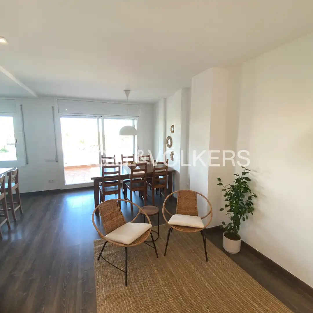 Esszimmer von Wohnung zur Miete in Sitges mit Klimaanlage, Heizung und Terrasse