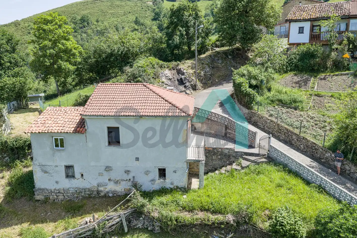 Vista exterior de Casa o chalet en venta en Laviana con Jardín privado, Parquet y Terraza