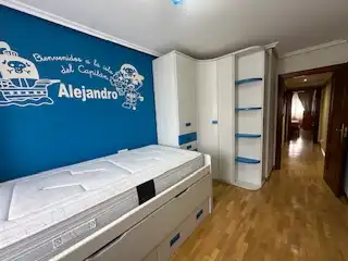 Schlafzimmer von Wohnung zur Miete in Vega de Infanzones mit Heizung, Parkett und Terrasse