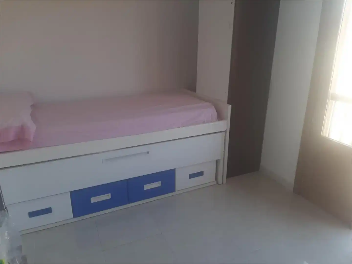 Schlafzimmer von Wohnung zur Miete in Santa Margalida mit Klimaanlage und Balkon