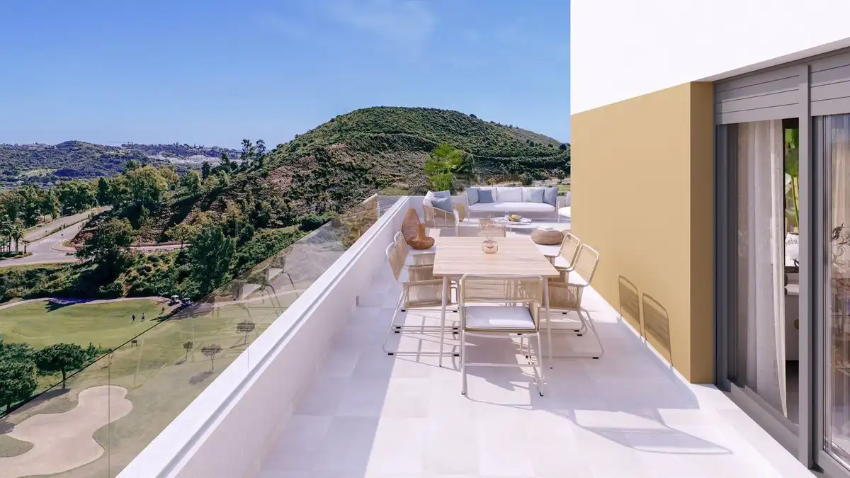 Terraza de Apartamento en venta en Mijas con Aire acondicionado, Terraza y Trastero