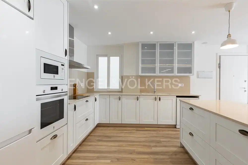 Cocina de Piso de alquiler en Valencia con Aire acondicionado, Calefacción y Parquet
