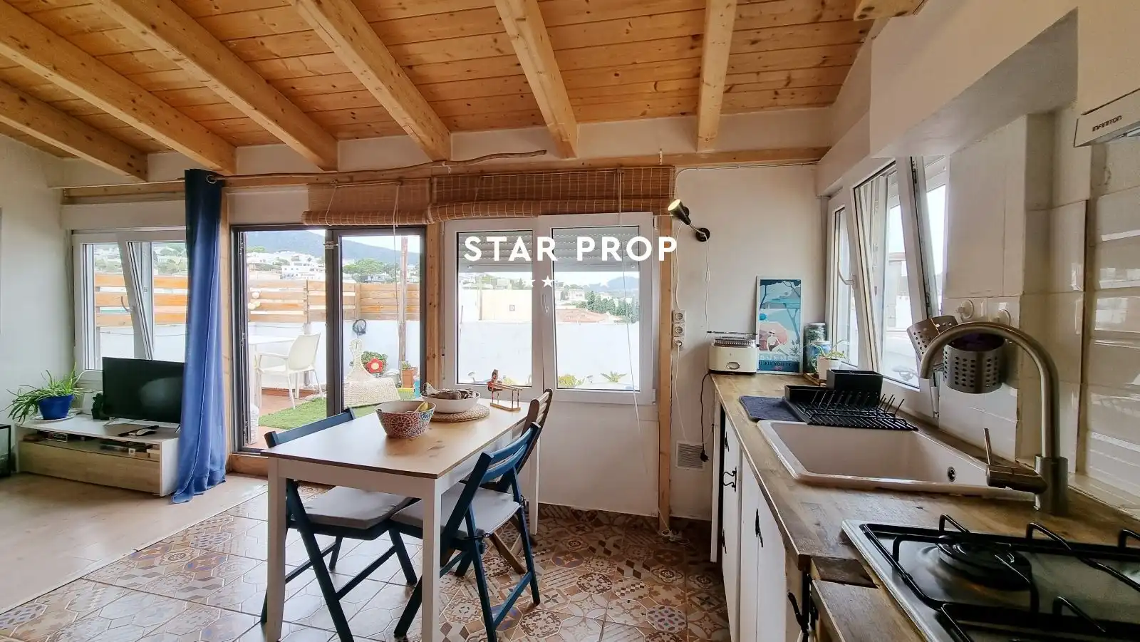 Cocina de Ático en venta en Llançà con Aire acondicionado, Calefacción y Terraza