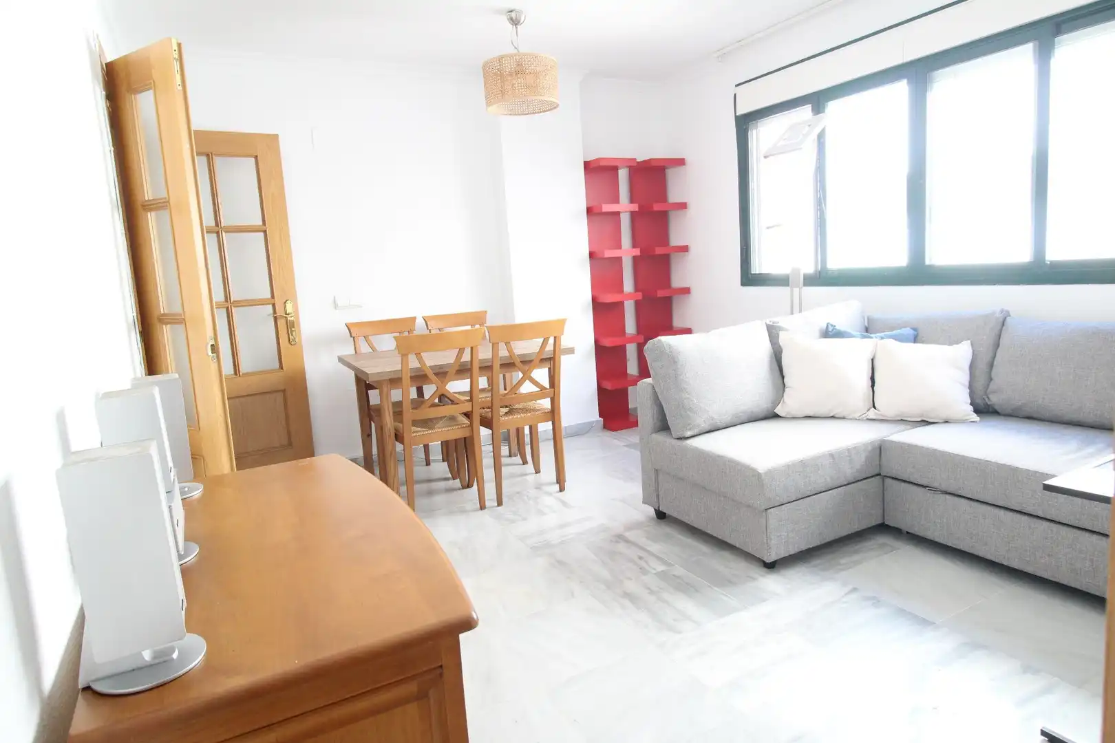 Living room of Flat for rent in Málaga  with Air Conditioner, Heating and Furnished