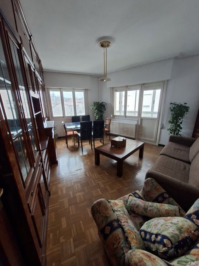 Sala d'estar de Pis en venda en Iruña Oka / Iruña de Oca amb Calefacció, Parquet i Terrassa