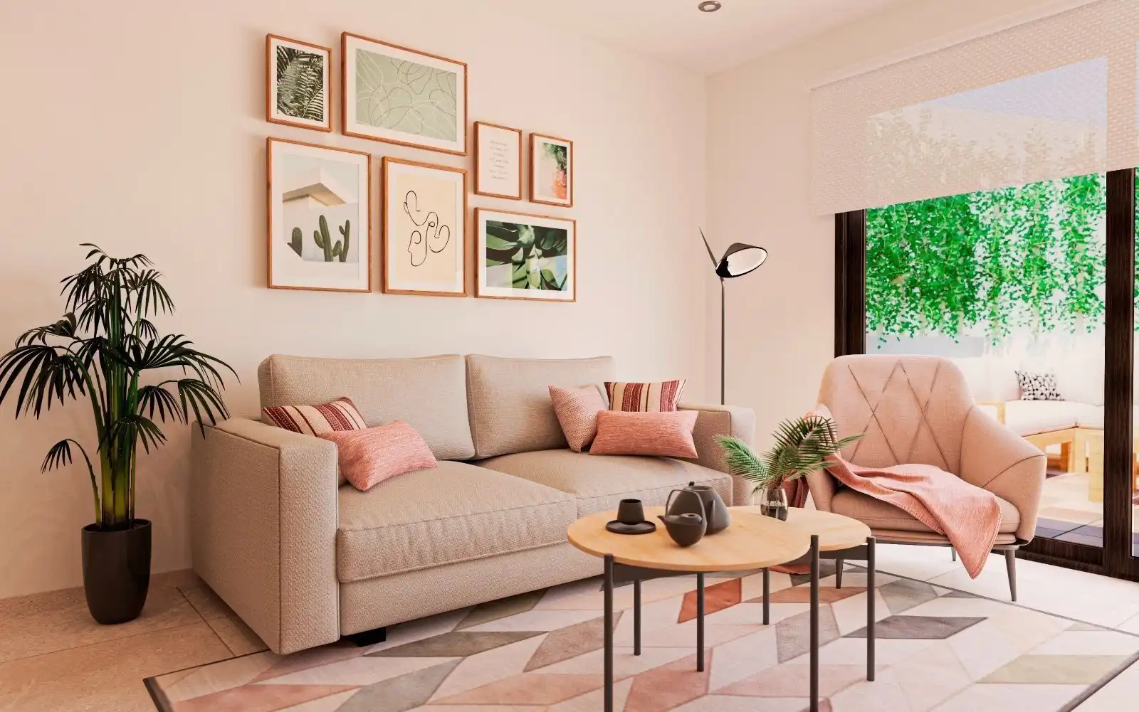 Wohnzimmer von Wohnung zum Verkauf in Pulpí mit Klimaanlage, Terrasse und Abstellraum