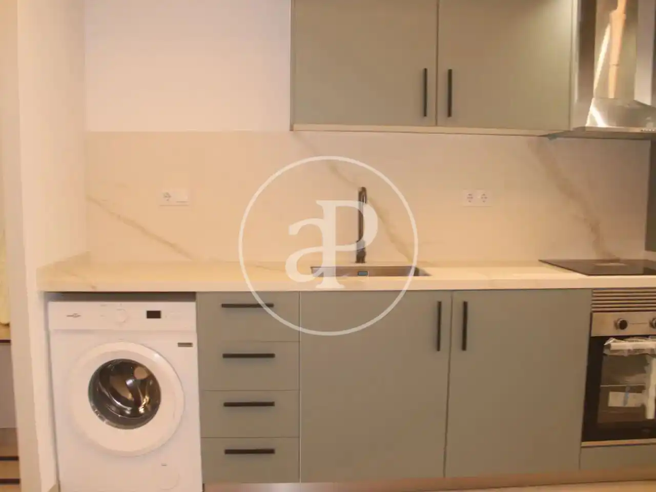 Cocina de Piso de alquiler en Valencia con Aire acondicionado, Calefacción y Terraza