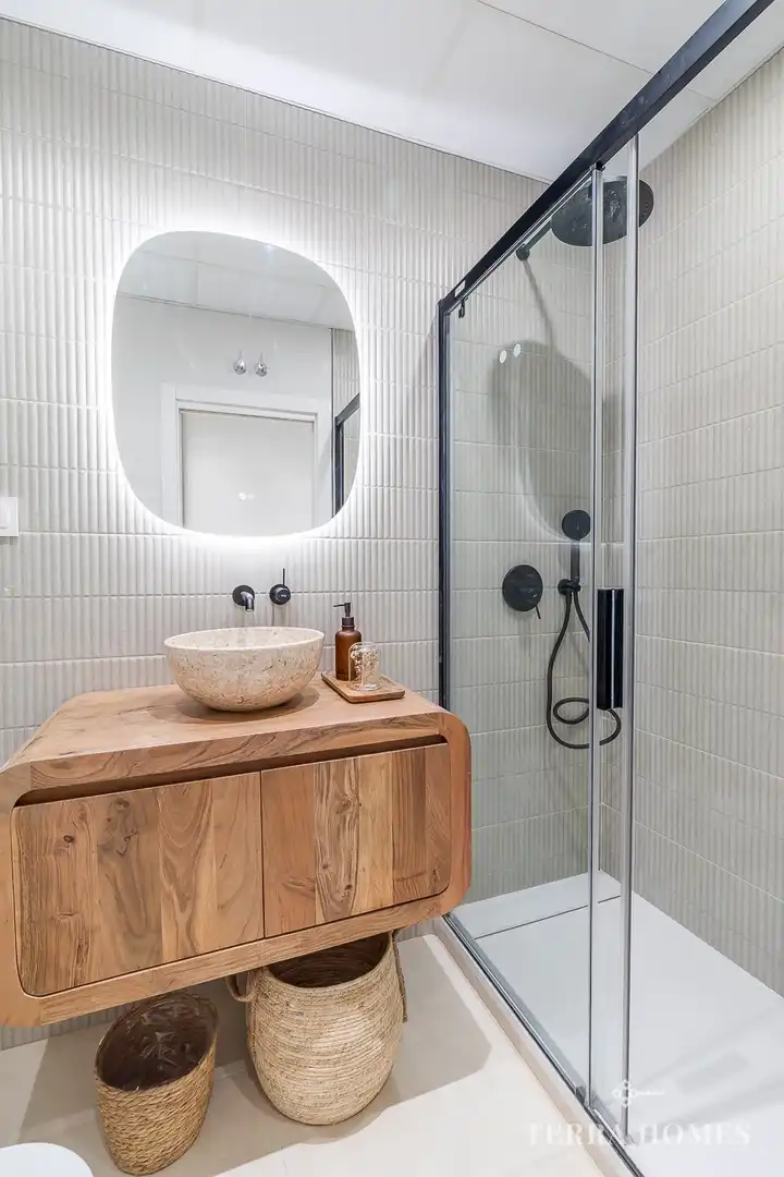 Baño de Apartamento de alquiler en Madrid con Aire acondicionado, Amueblado y Internet