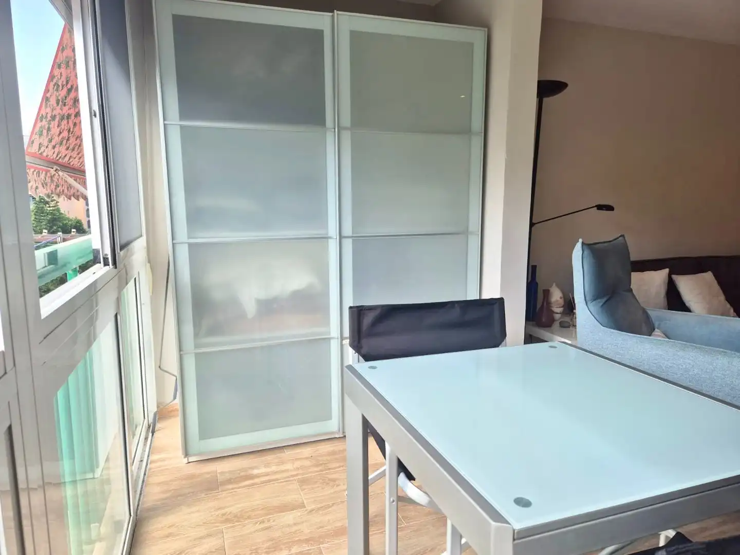 Balcony of Study for rent in Alicante / Alacant  with Heating, Terrace and Furnished