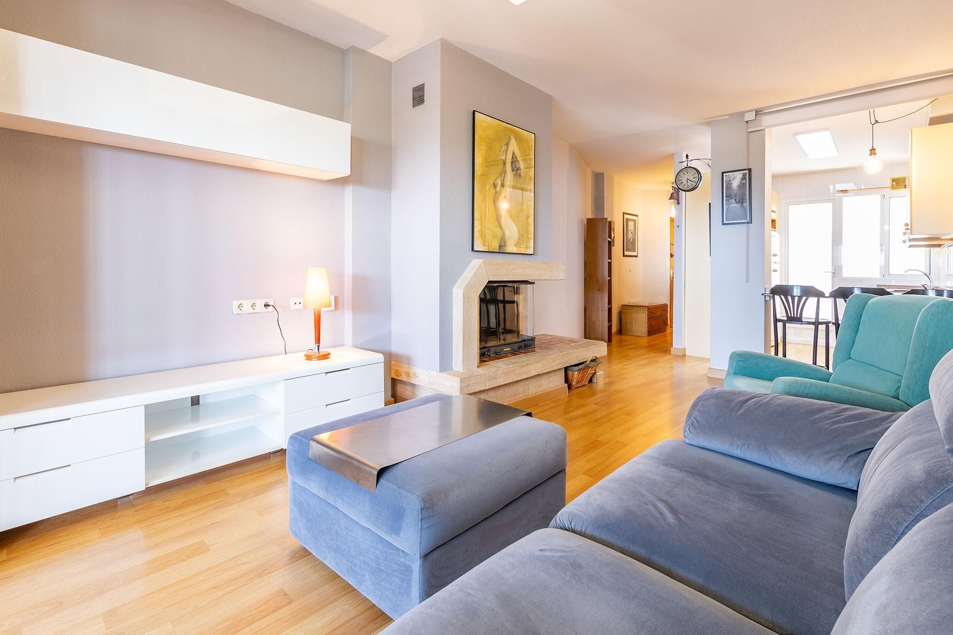 Sala d'estar de Àtic de lloguer en Molina de Segura amb Aire condicionat, Terrassa i Moblat