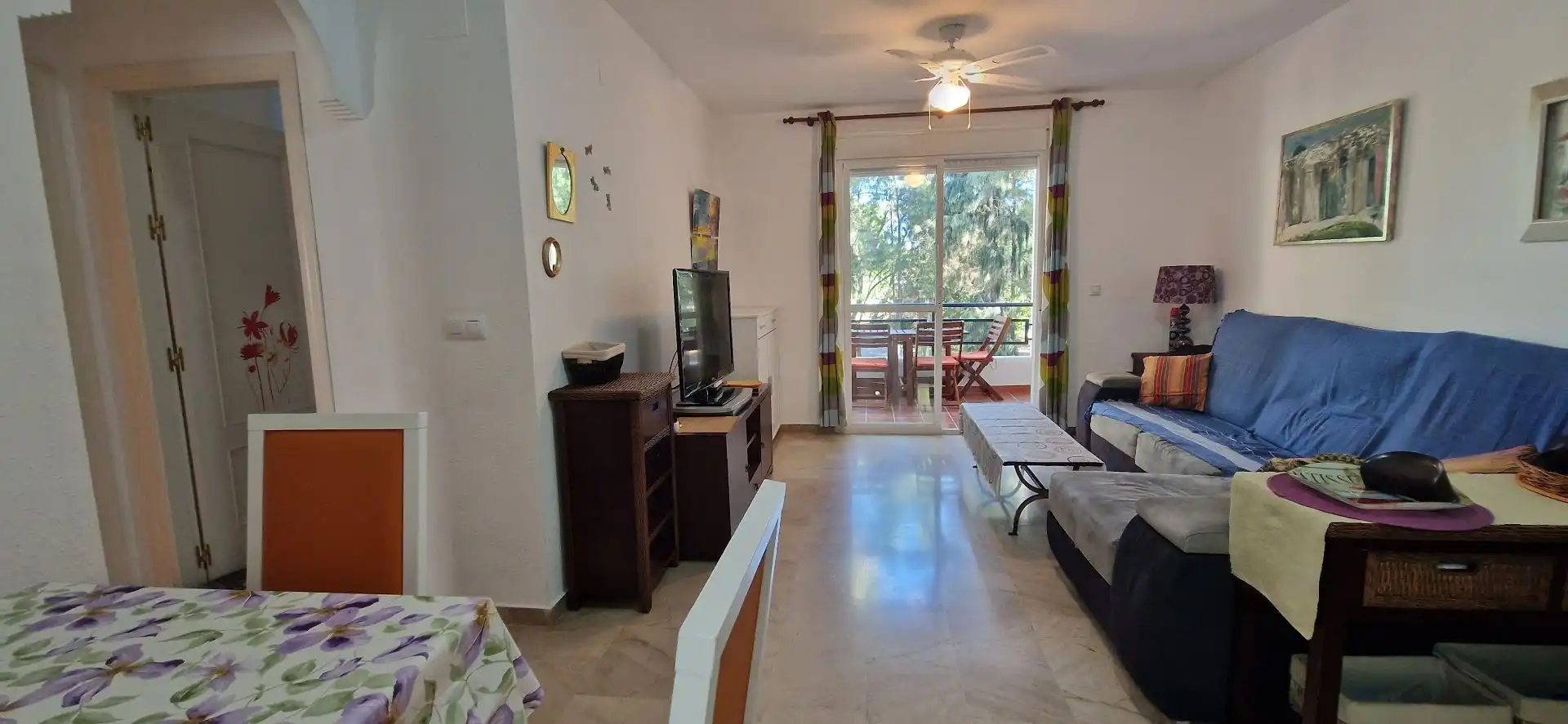 Living room of Apartments for sale in El Portil  with Terrace, Storage room and Furnished