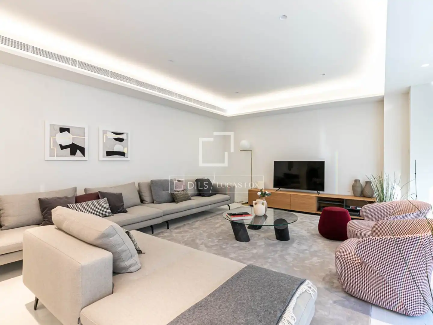 Sala d'estar de Pis en venda en Barcelona amb Aire condicionat, Calefacció i Terrassa