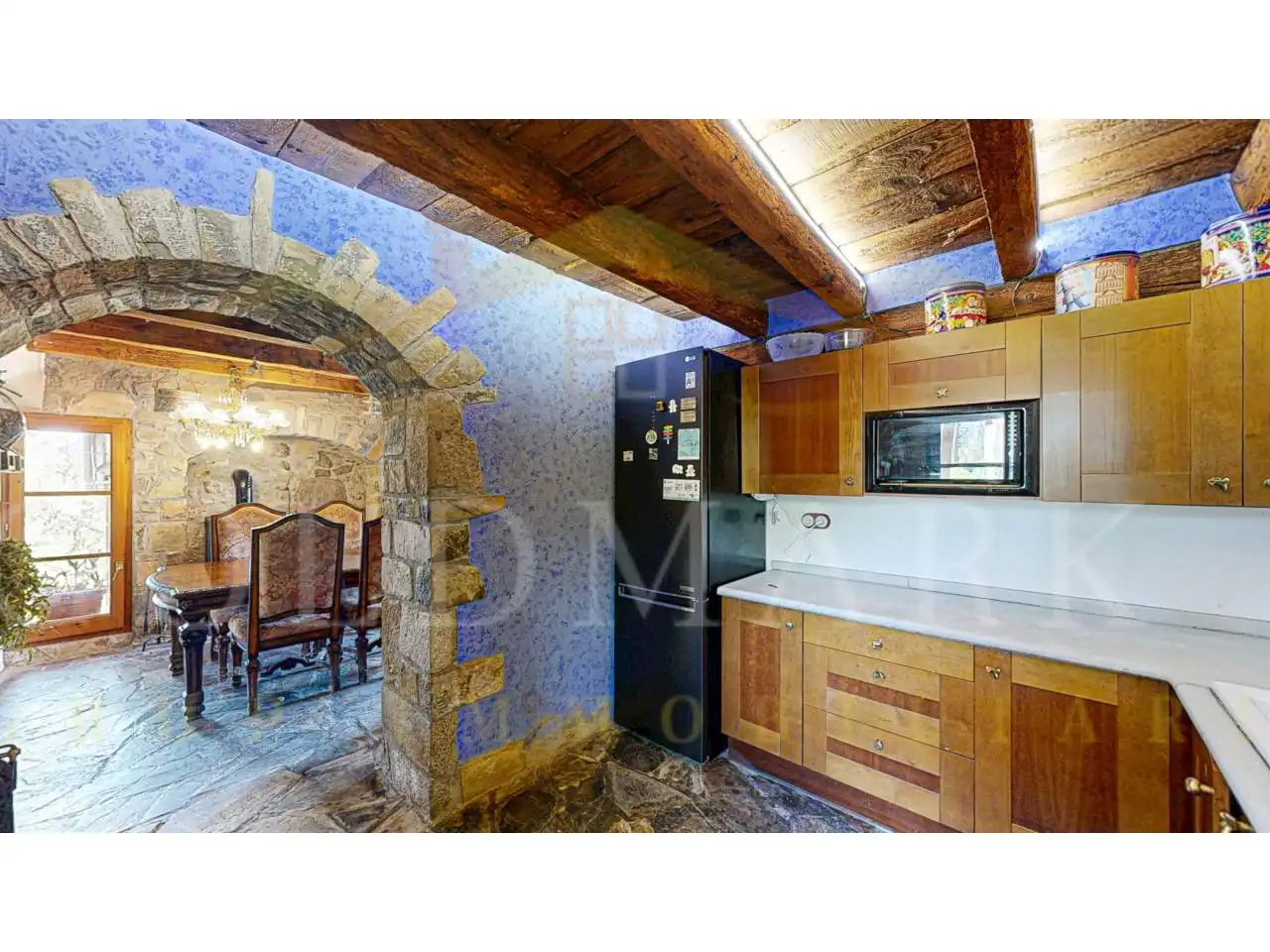 Cocina de Finca rústica en venta en Sant Jaume de Frontanyà con Calefacción y Jardín privado