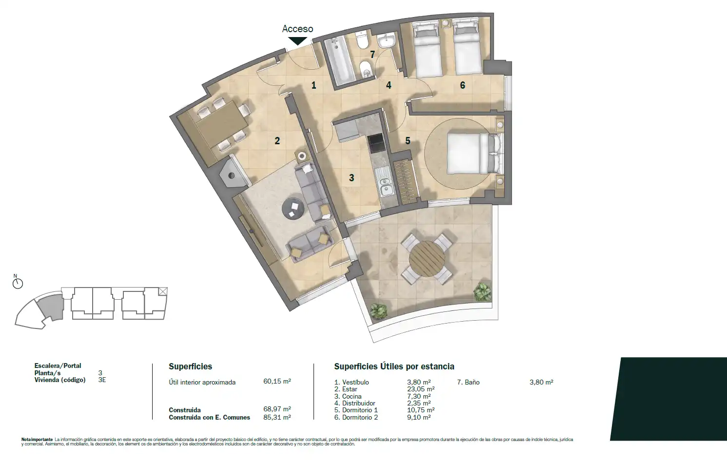 Appartement à vendre à C/ Termas, esq. C/ Eras