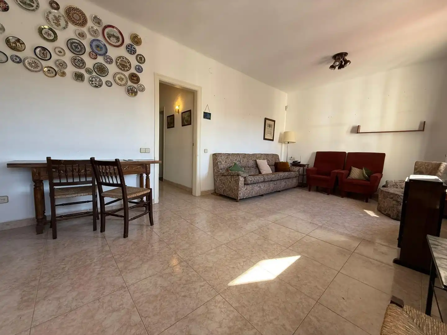 Sala d'estar de Pis en venda en Barcelona amb Aire condicionat, Calefacció i Parquet