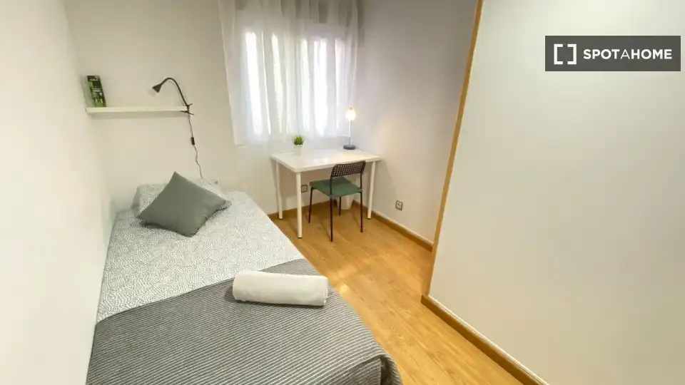 Habitación de Piso de alquiler en Madrid con Aire acondicionado, Calefacción y Amueblado