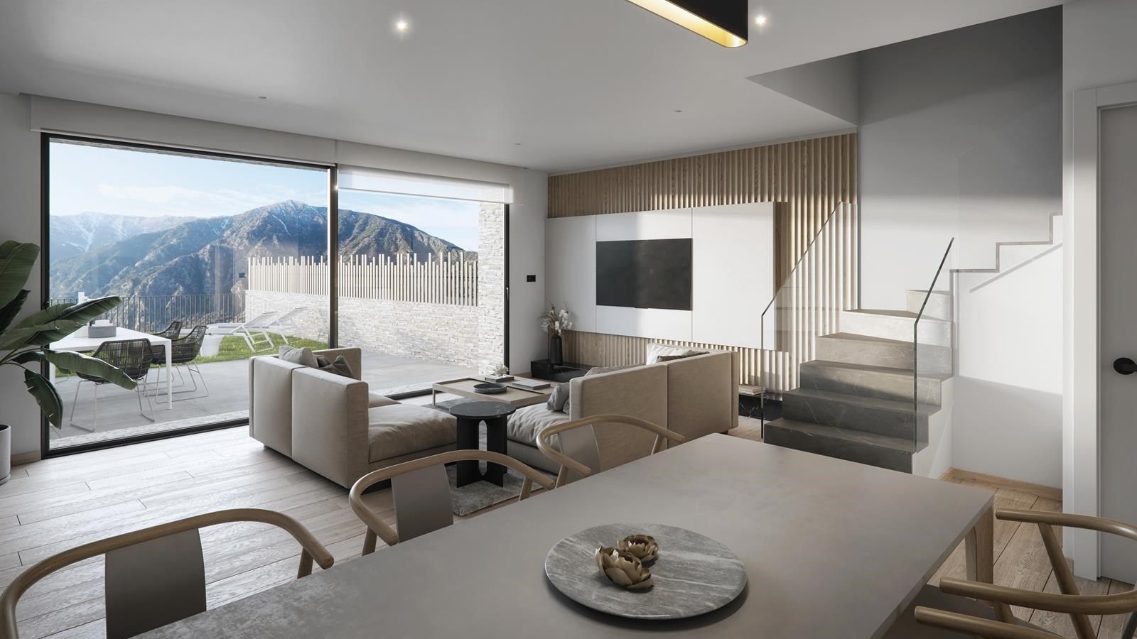 Living room of Single-family semi-detached for sale in Andorra la Vella  with Heating, Terrace and Storage room