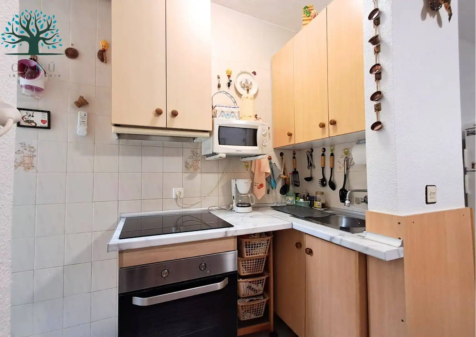 Cuina de Apartament en venda en Mazarrón amb Aire condicionat i Moblat
