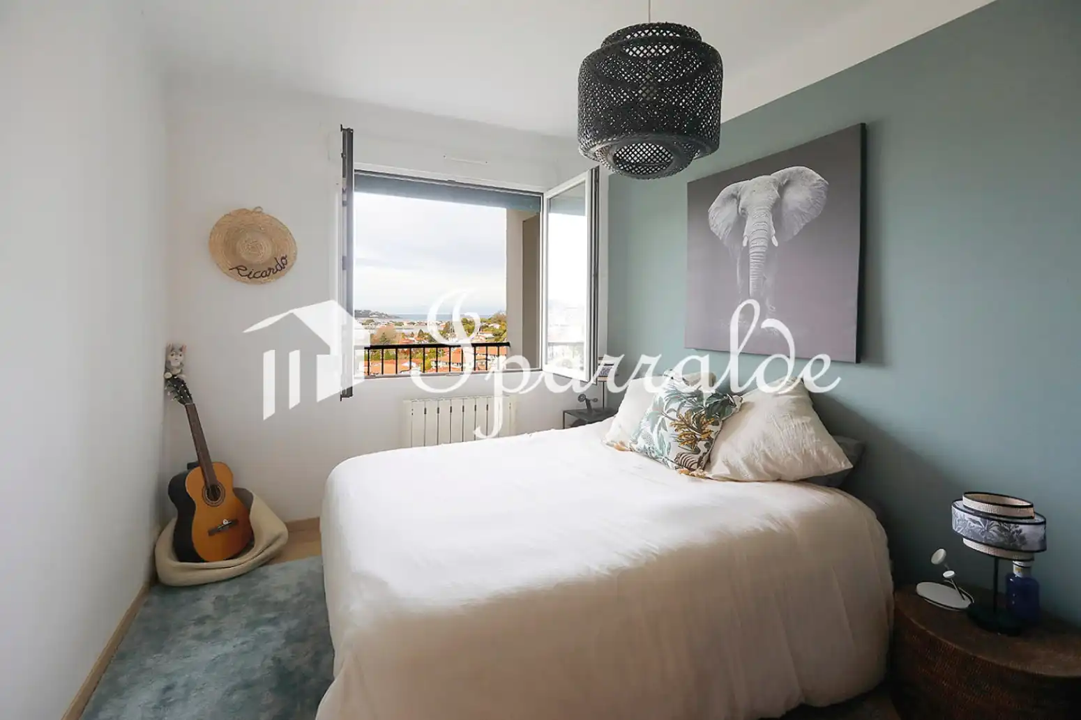 Bedroom of Flat for sale in Hendaye  with Heating, Parquet flooring and Balcony