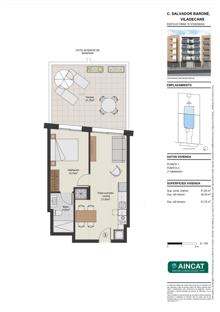 Flat for sale in Viladecans  with Air Conditioner, Heating and Parquet flooring