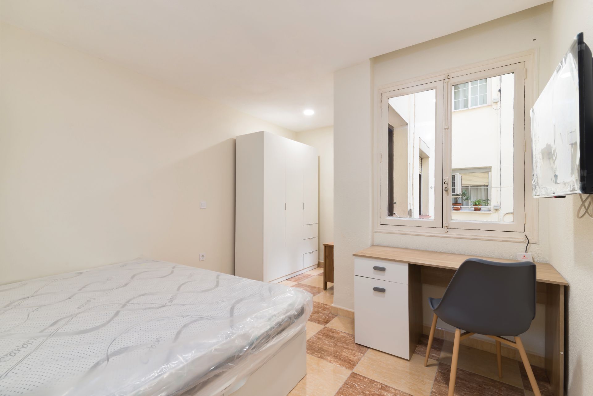 Bedroom of Flat to share in  Madrid Capital  with Heating, Furnished and Oven