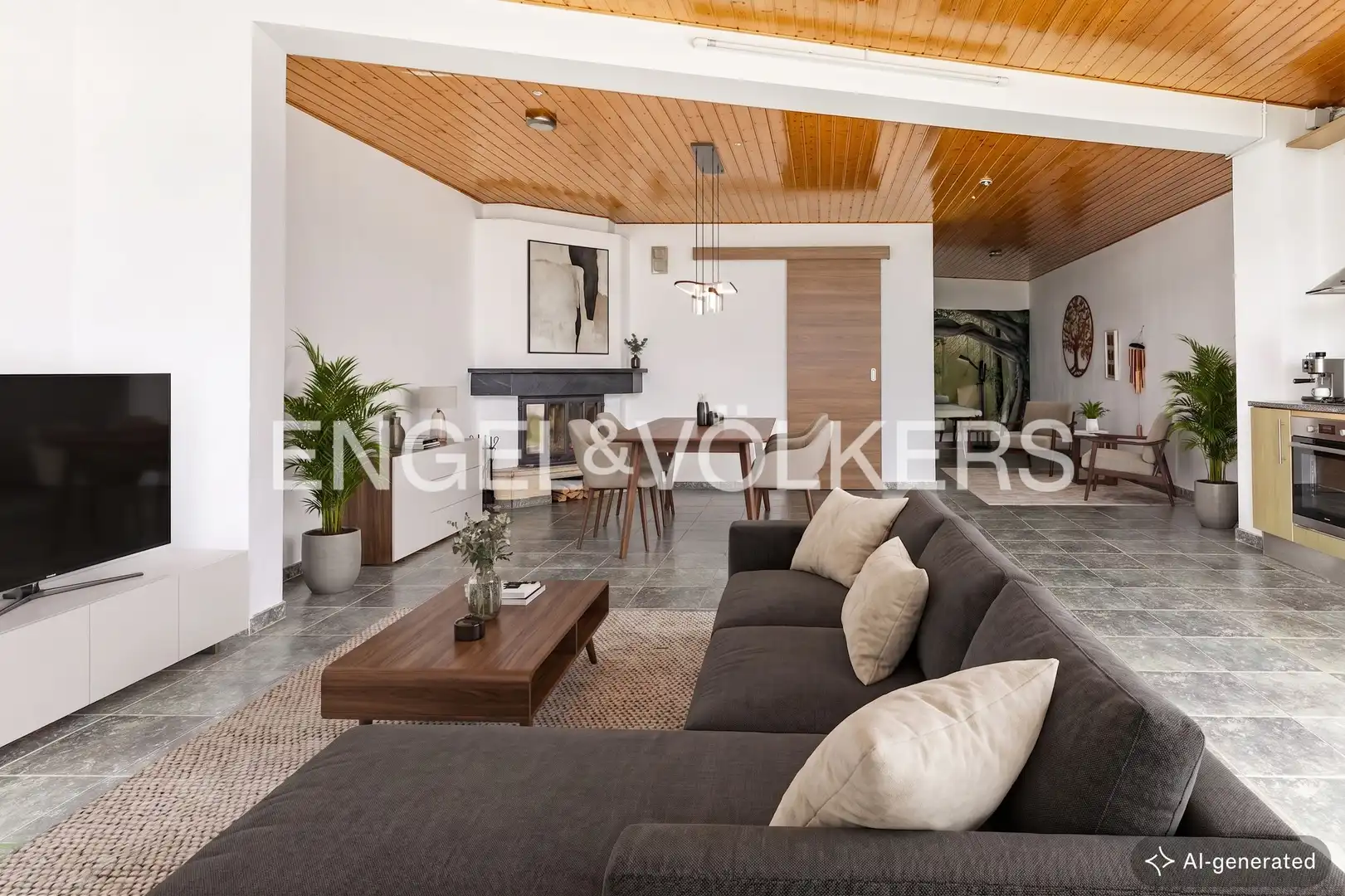 Sala d'estar de Casa o xalet en venda en Polinyà amb Calefacció, Jardí privat i Terrassa