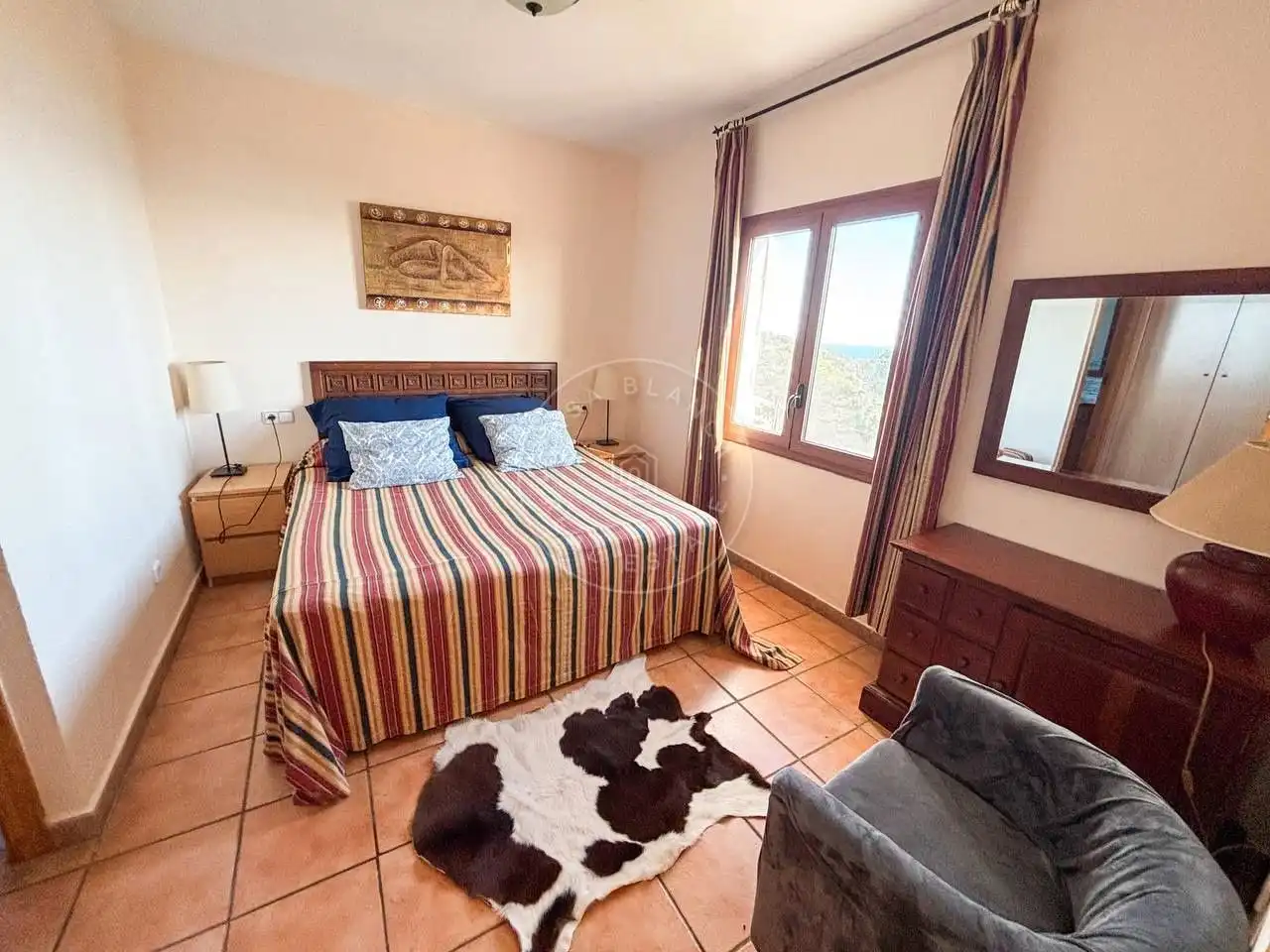 Schlafzimmer von Haus oder Chalet zum Verkauf in Lloret de Mar mit Heizung, Privatgarten und Abstellraum