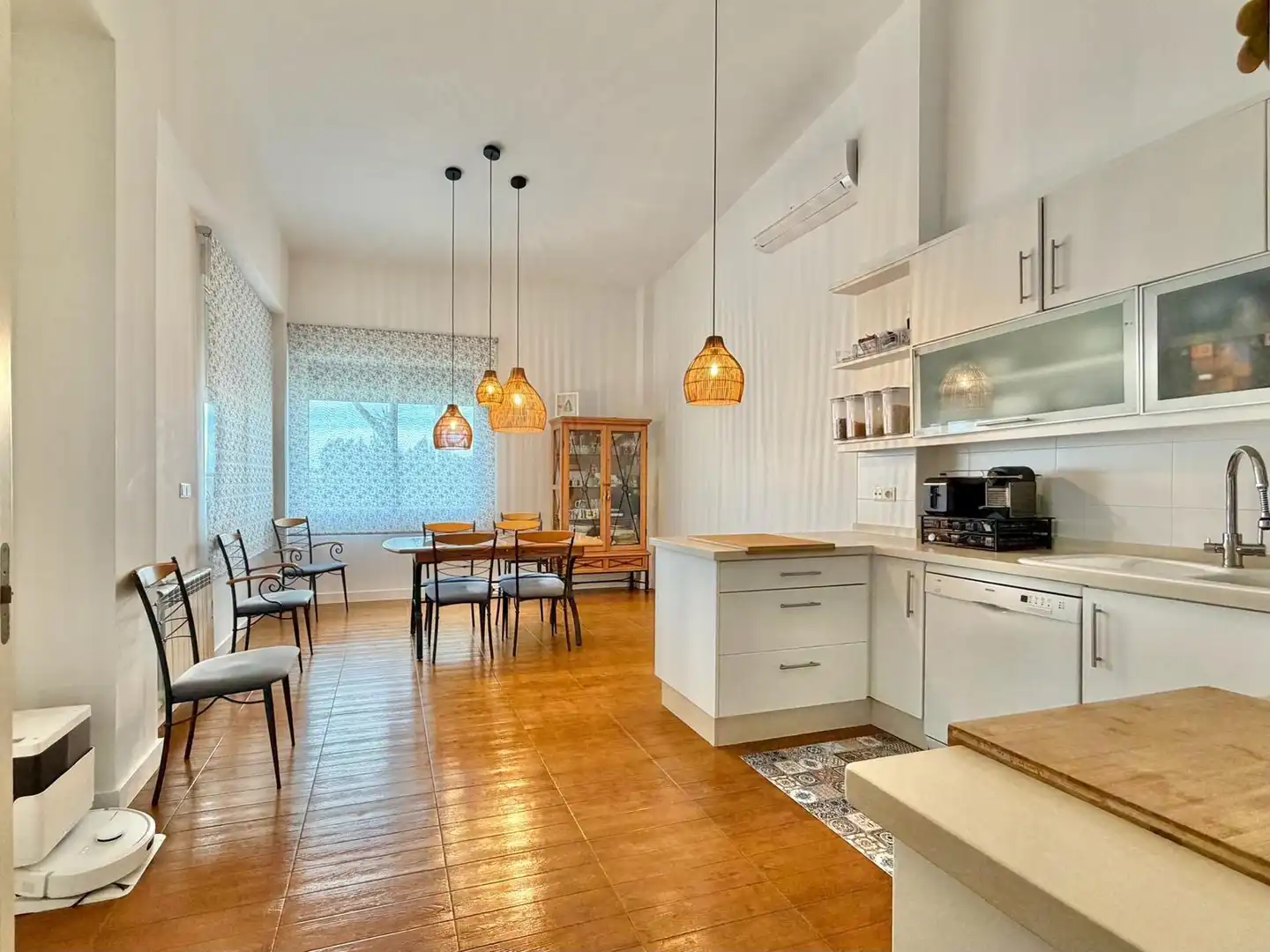 Cocina de Casa o chalet en venta en Elche / Elx con Aire acondicionado, Jardín privado y Terraza