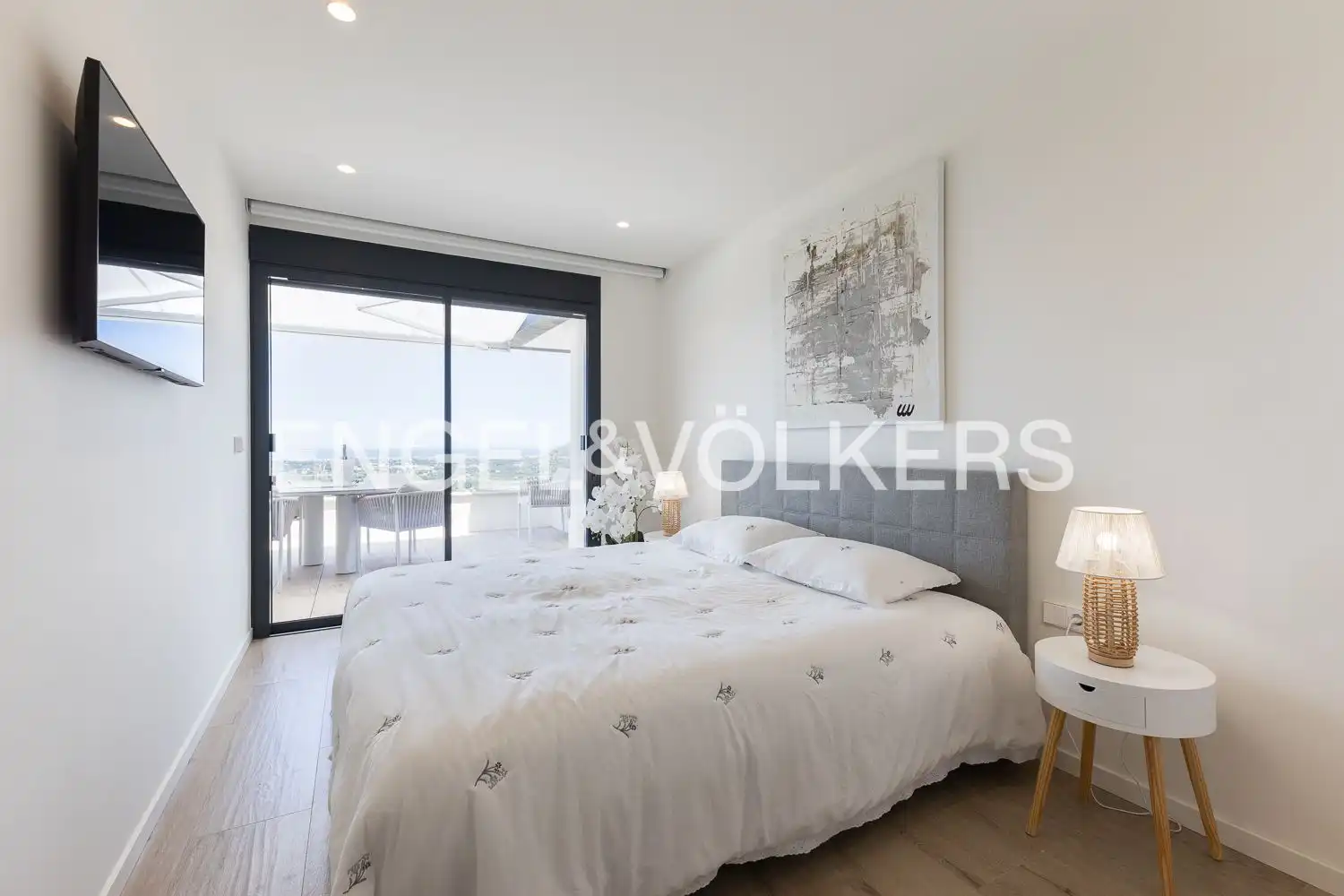Bedroom of Attic for rent in Pedreguer  with Air Conditioner, Heating and Terrace