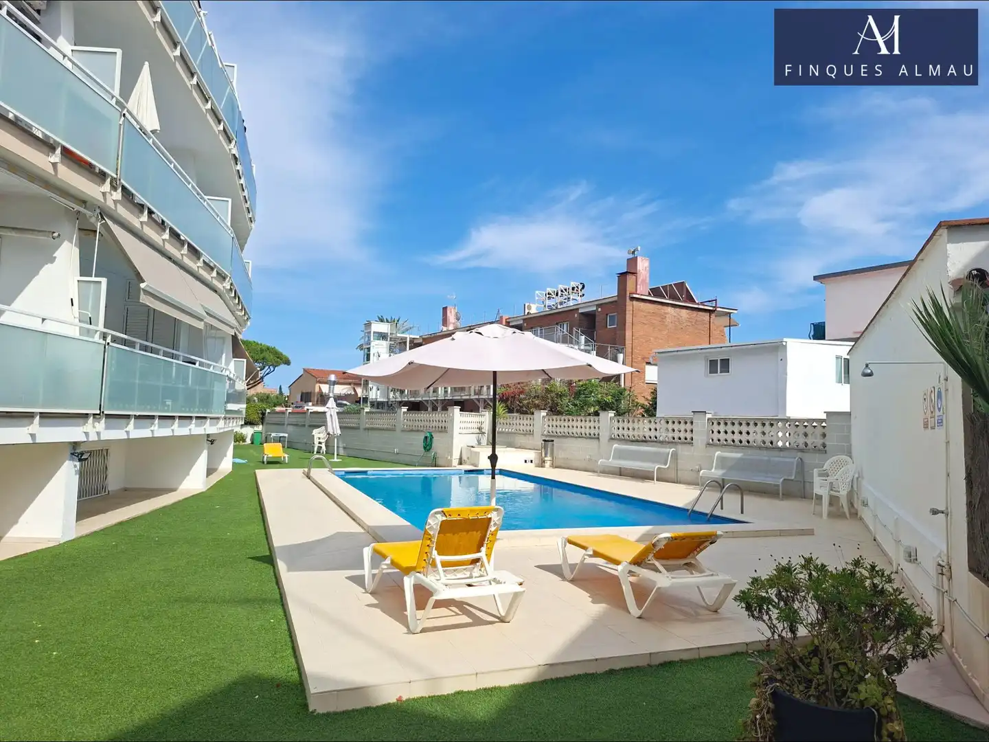 Swimming pool of Flat for sale in Castelldefels  with Private garden, Terrace and Community pool