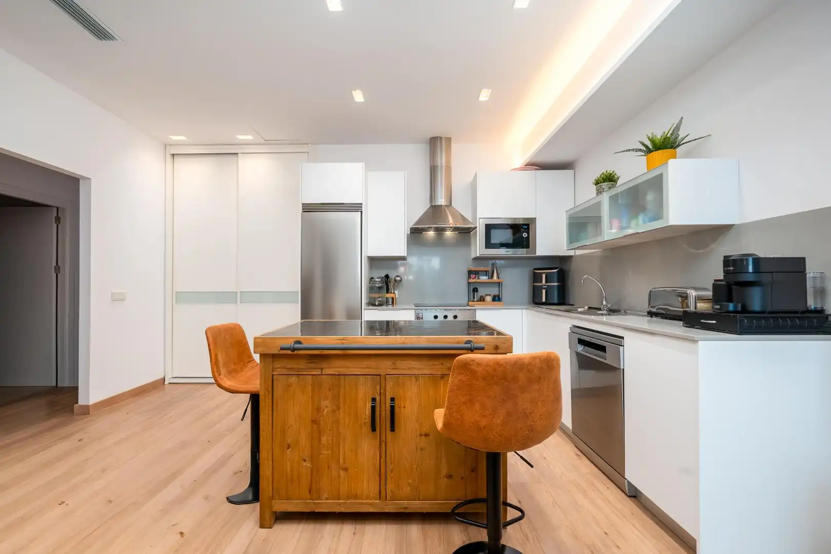 Cocina de Planta baja en venta en  Palma de Mallorca con Aire acondicionado, Calefacción y Jardín privado