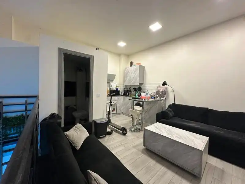 Living room of Ground floor for rent in Madrid  with Air Conditioner and Heating