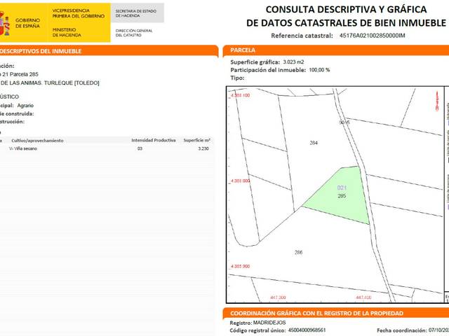 Terreno en Venta en Camino de Mora, 5 en Turleque