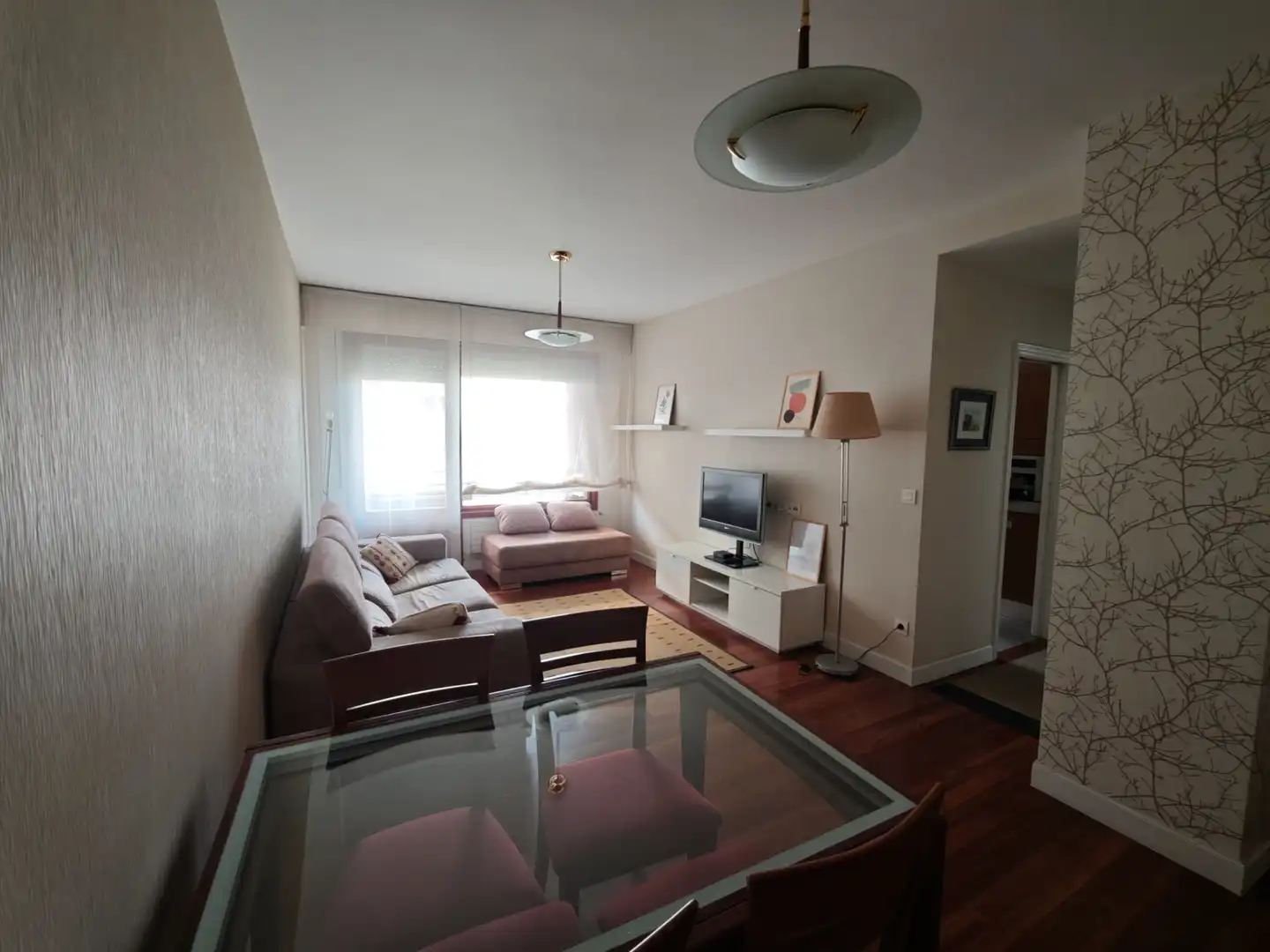 Sala de estar de Piso de alquiler en Bilbao  con Calefacción, Amueblado y Horno