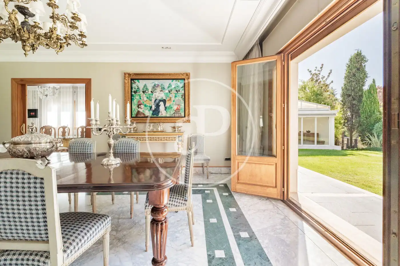 Dining room of Houses for sale in Madrid  with Air Conditioner, Heating and Private garden