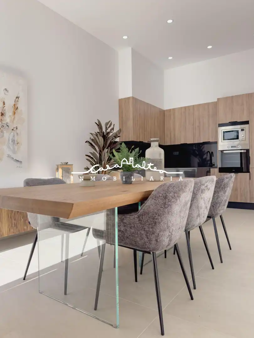 Dining room of Detached homes for sale in Calpe / Calp  with Air Conditioner, Private garden and Terrace