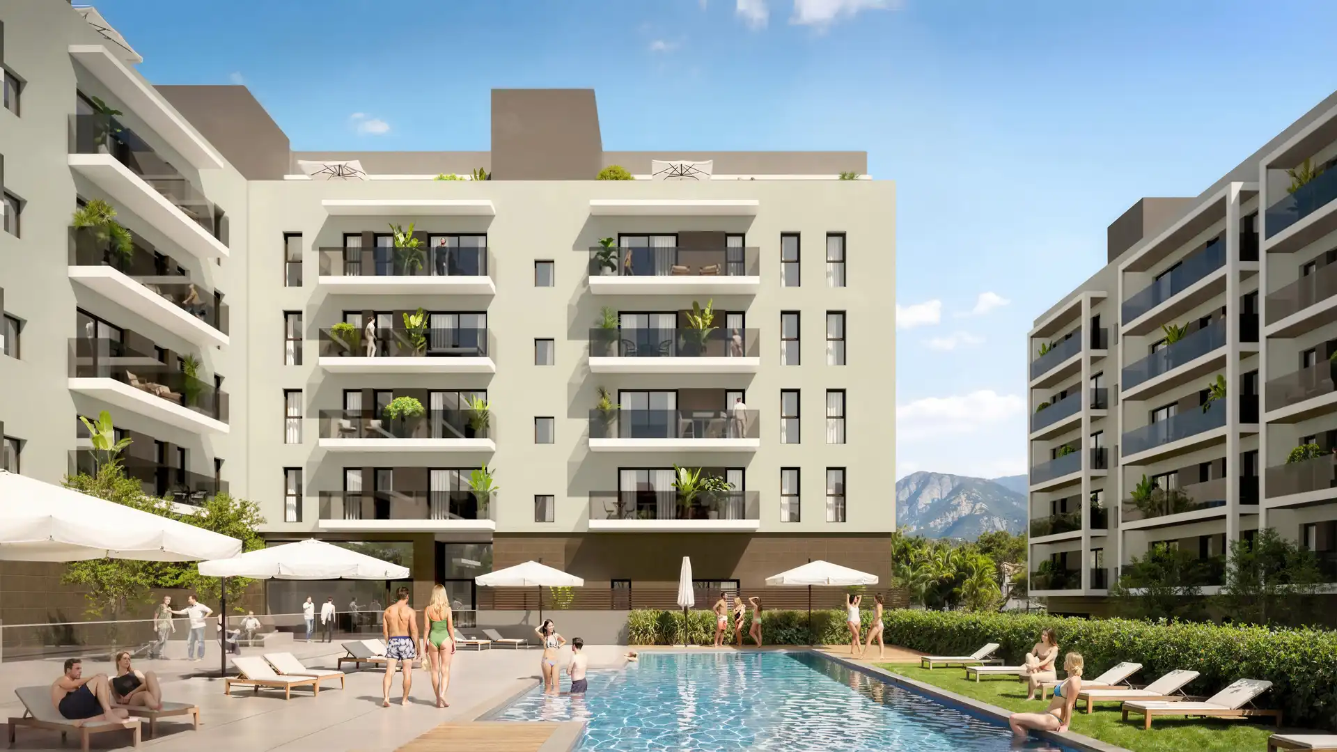 Neubau-Wohnung mit Terrasse zum Verkauf in Calle Primer de Maig
