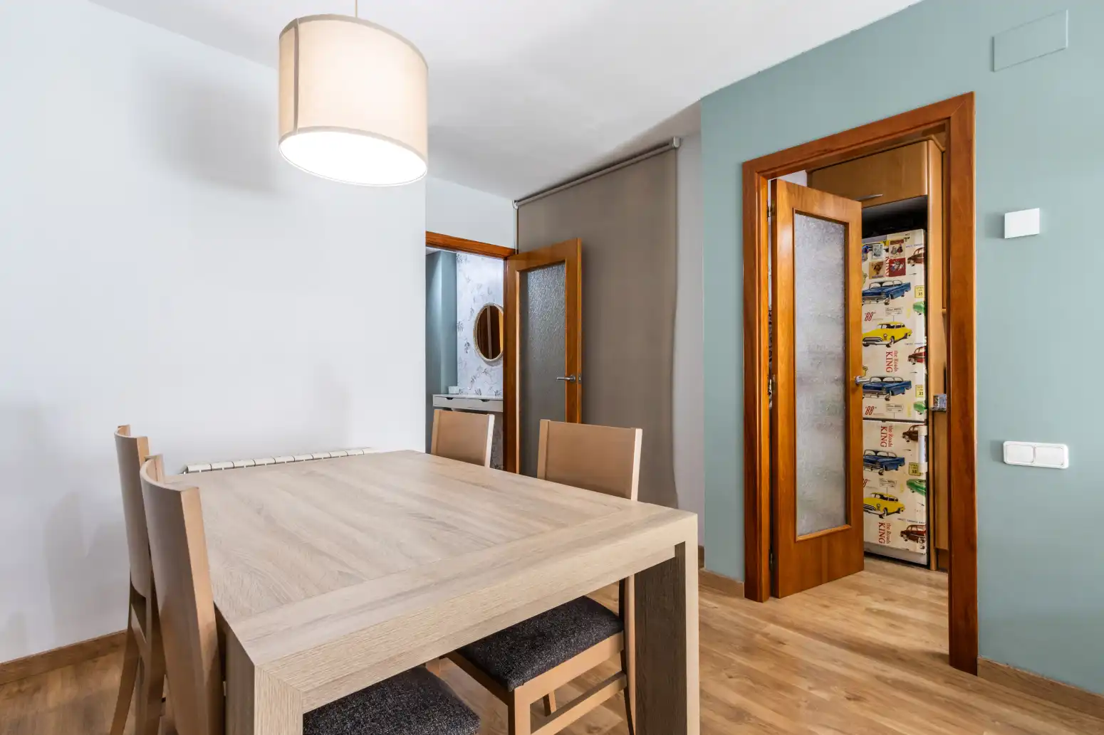 Dining room of Flat for sale in Terrassa  with Air Conditioner, Heating and Parquet flooring
