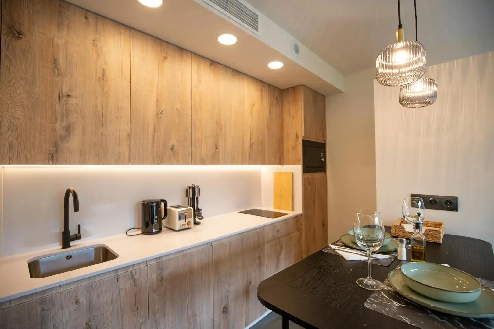 Cocina de Piso de alquiler en Madrid con Aire acondicionado, Amueblado y TV