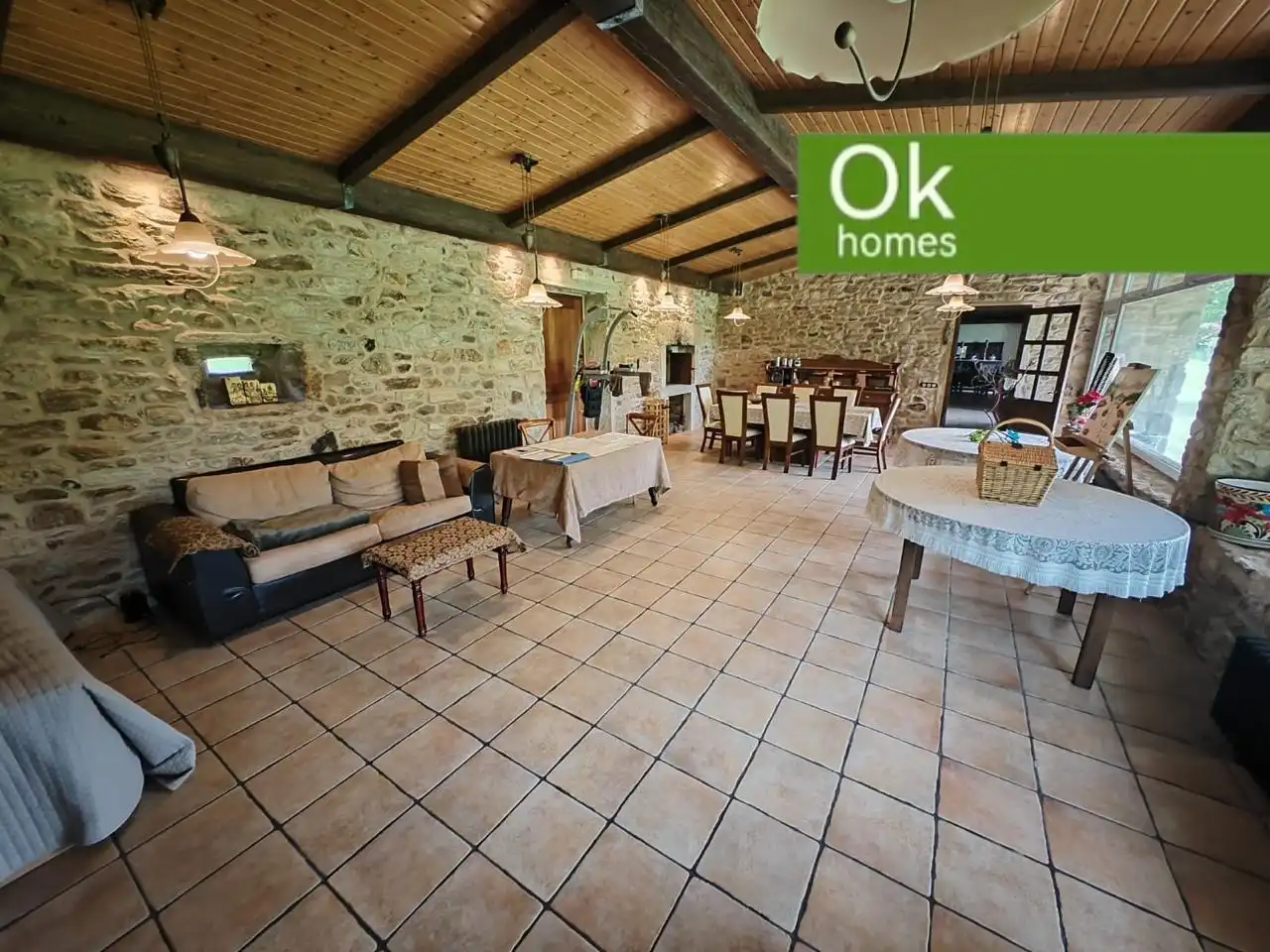 Terrasse von Country house zum Verkauf in Sobrado (A Coruña) mit Heizung, Privatgarten und Parkett