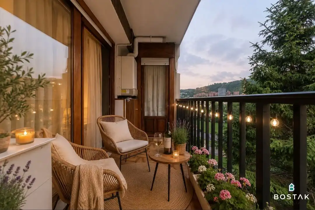 Terraza de Piso en venta en Bilbao  con Calefacción, Amueblado y Balcón