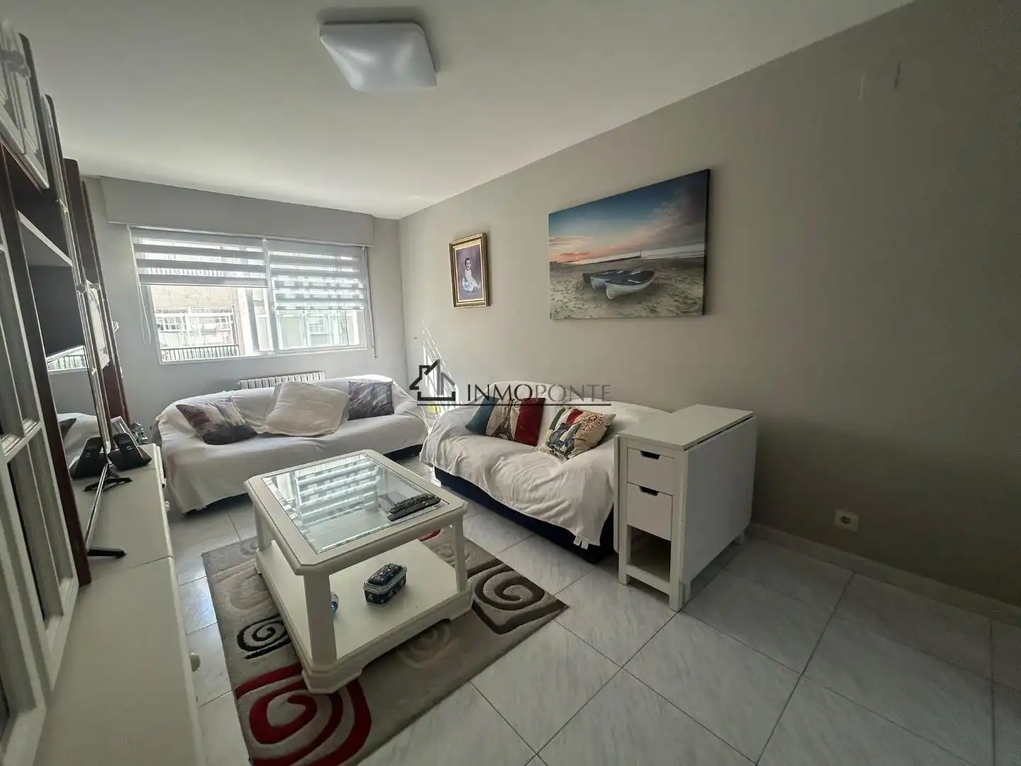 Sala d'estar de Apartament de lloguer en Poio amb Moblat