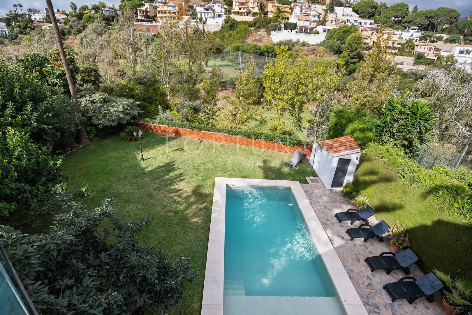 Jardín de Casa o chalet en venta en Málaga con Aire acondicionado, Calefacción y Jardín privado