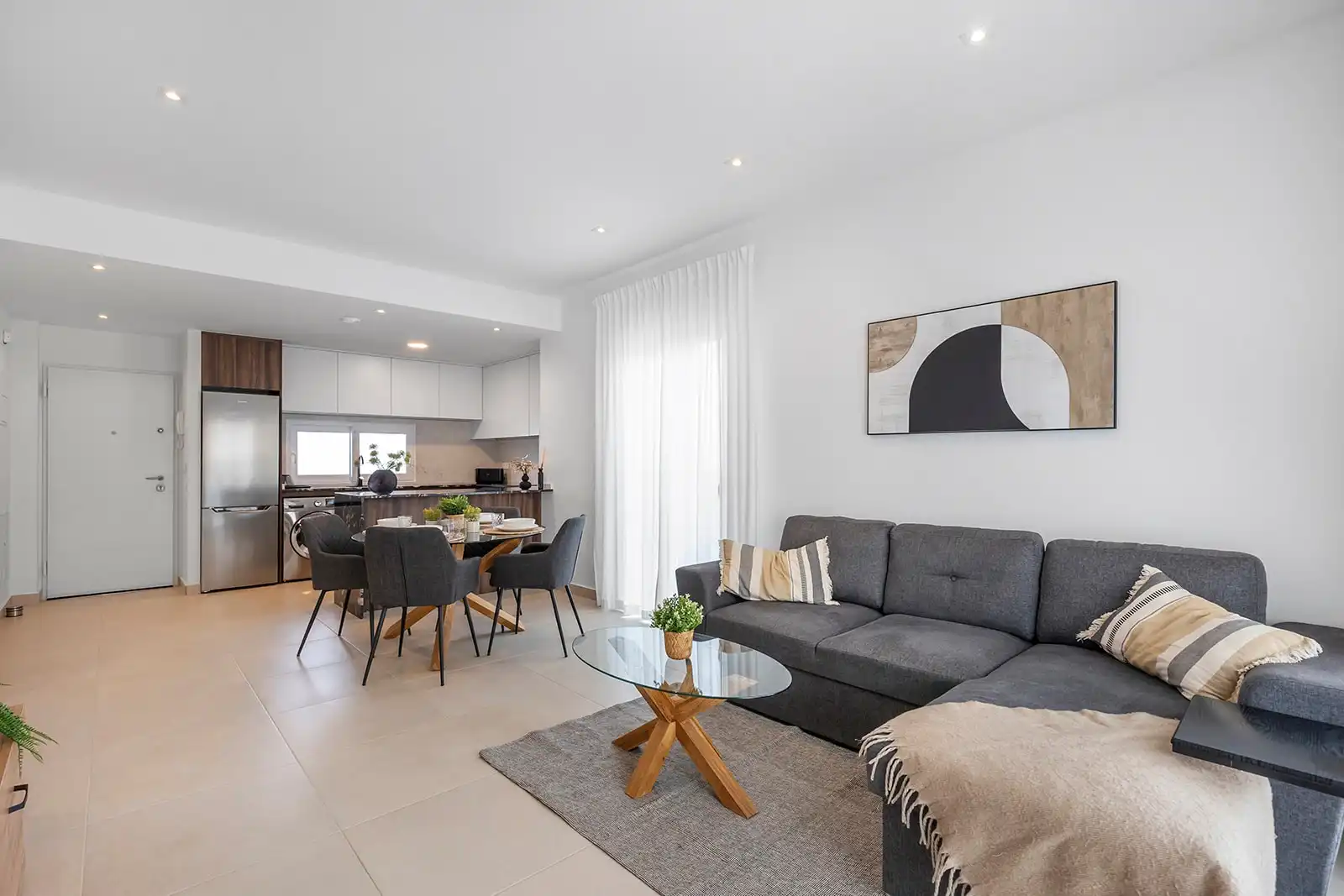 Wohnzimmer von Erdgeschoss zum Verkauf in Orihuela mit Klimaanlage, Terrasse und Möbliert