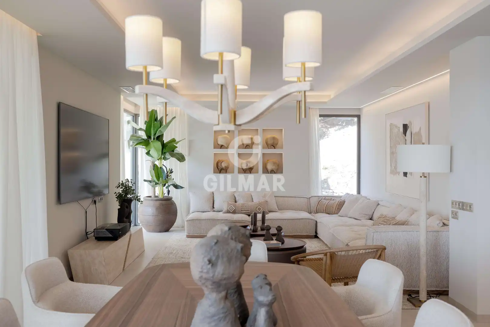 Living room of Houses for sale in Benalmádena  with Heating, Private garden and Swimming Pool